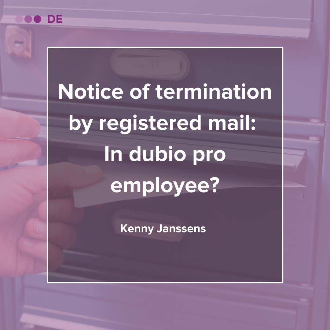 Notice of termination by registered mail: In dubio pro employee?